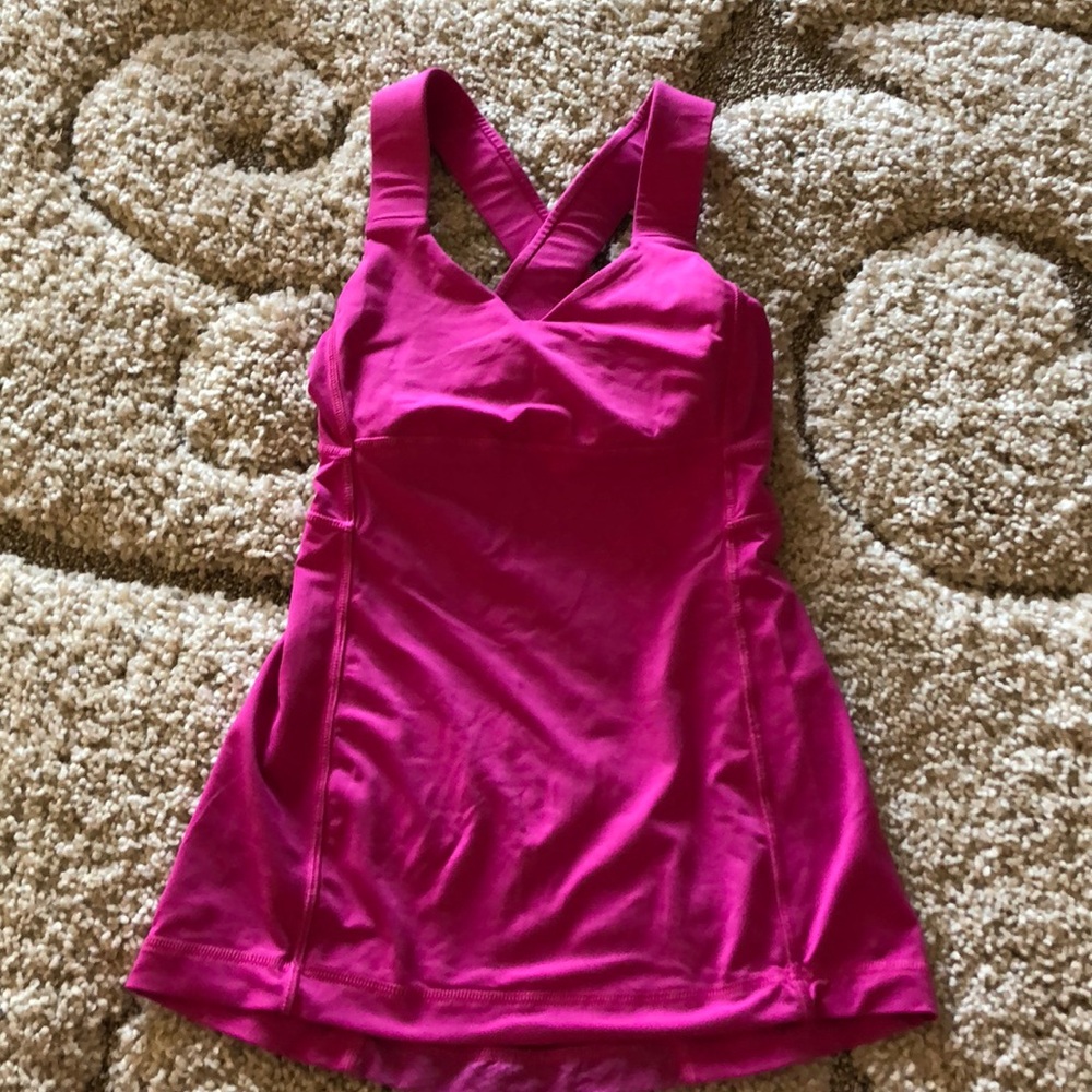 Lululemon hot pink athletic top